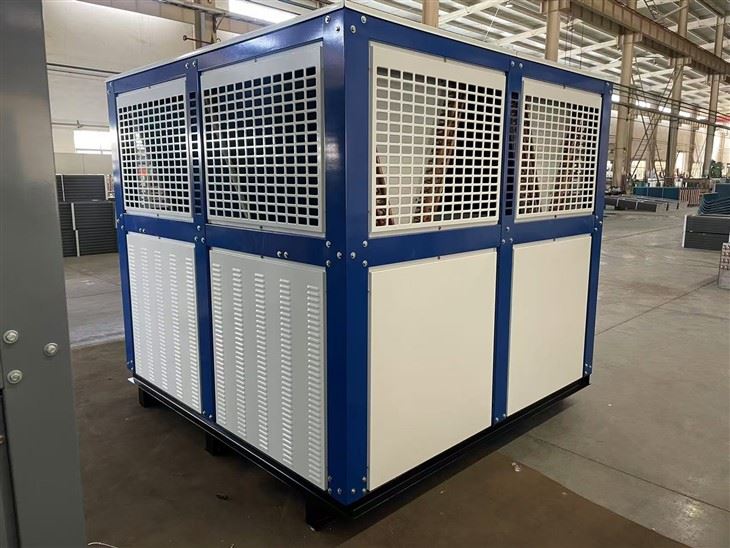 V-Type Air Cooled Condenser | Industrial Box Type Condenser With Custom Blue-White Color suppliers